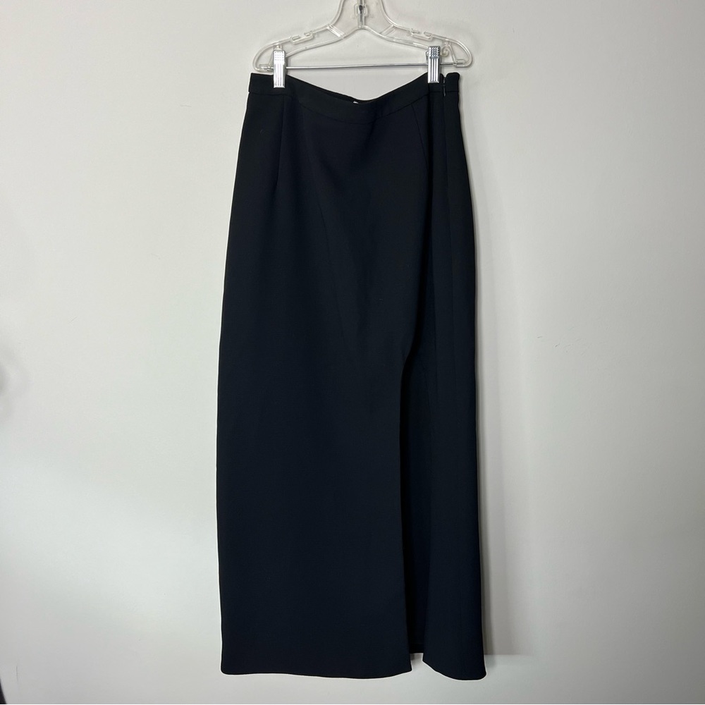 NEW $425 Opening Ceremony Midi Skirt Slit Black 308
